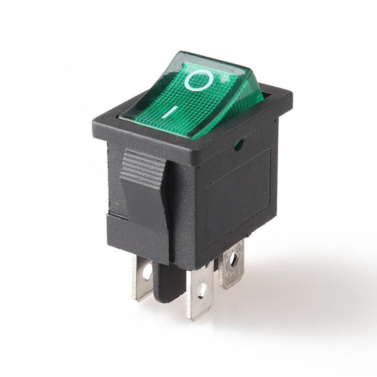 KCD1 - 201N green light 4 Pin ON OFF Rocker Switch With RED Button ...