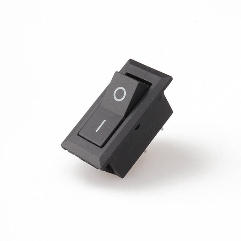 KCD3-101D-2P Black Rocker switch ON-OFF switch - Lanz Electronics