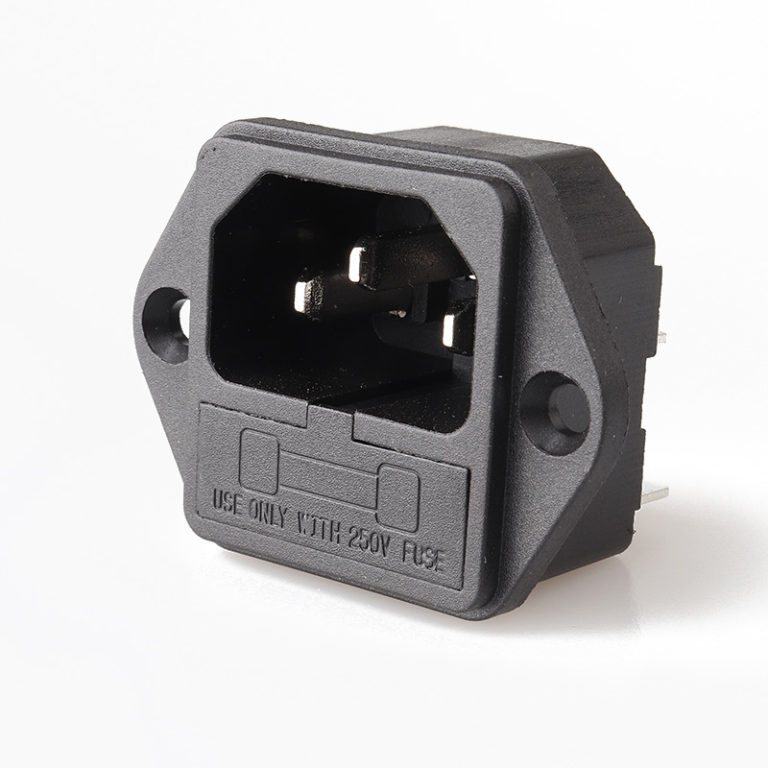 lanzmfg LZ14F13P AC Socket with single fuse screw type Lanz Electronics Co., Ltd