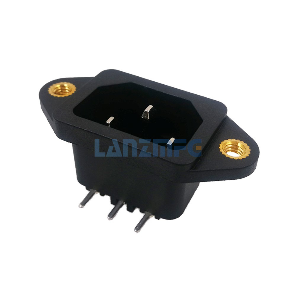 LZ-14-1PT IEC 320 C14 Power Socket- Brass Screw Type
