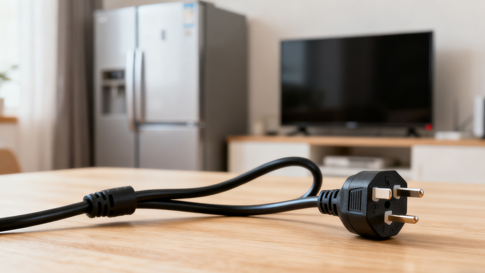 Household appliance power cords